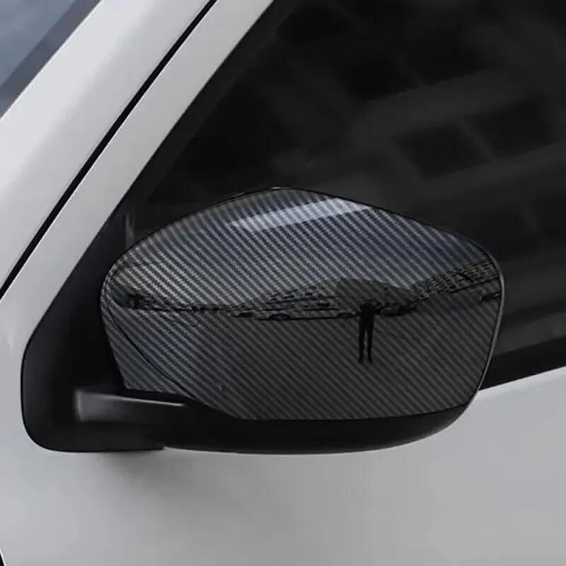 For Nissan Navara D23 NP300 2017 2018 Car Rearview Side Mirror Cover Wing Cap Exterior Door Trim Adhesive Sticker No Signal