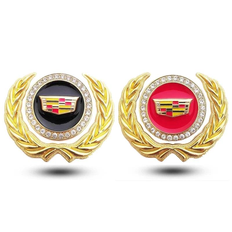 For Toyota Land Metal for Cadillac ATS BLS CT4 CT6 CTS ESCALADE STS XLR XT5 XTS SLS Car Body Side Window Ear of Wheat Emblem Sticker Accessories