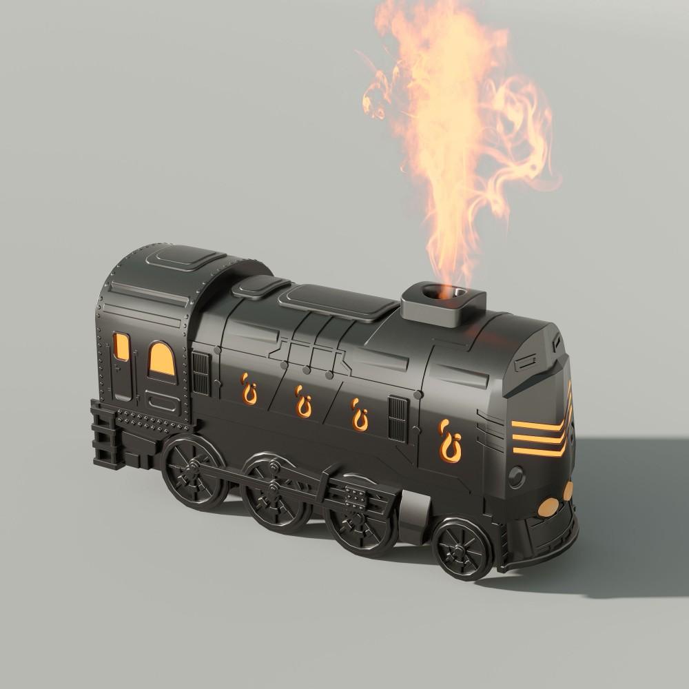 Увлажнитель воздуха Mini Train, ультразвуковой диффузор аромата эфирных масел с 7-цветной светодиодной подсветкой, резервуаром для воды объемом 300 мл и пультом дистанционного управления