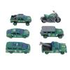 6 Pcs 1:64 Metal Toy Cars Realistic Alloy Educational Role Playing Toy Vehicles Set for Kids