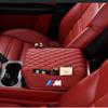 Car Armrest Box Height Pad Universal Leather Armrest Cushion For BMW M Power X1 e84 X3 f25 X5 e53 x6 e71 ix3 i3 320i 330d M4 RW7
