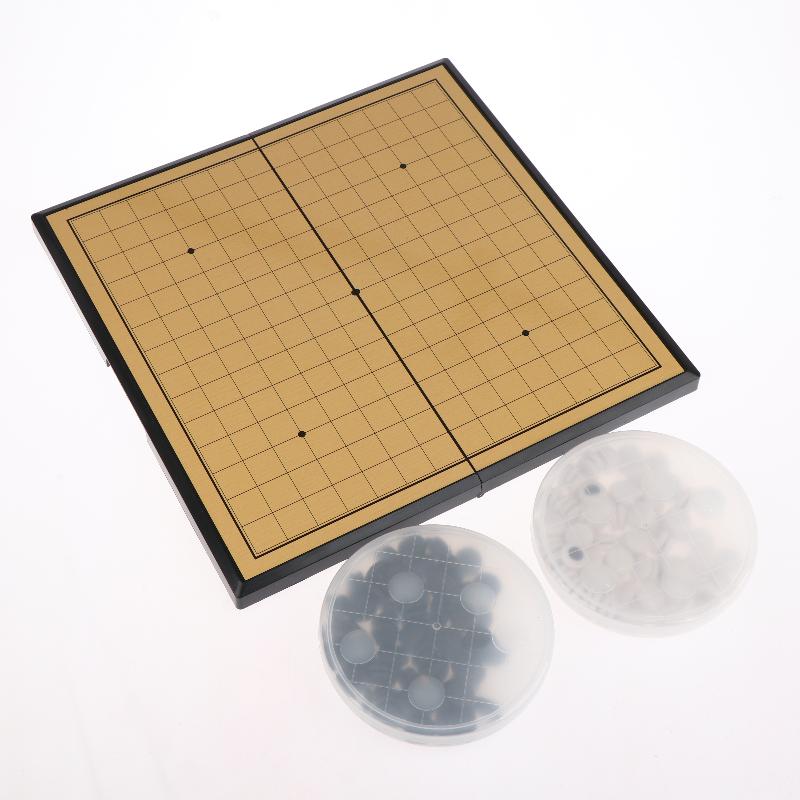 Китайская старинная настольная игра Вэйци Шашки Складной стол Го Набор для шахмат Шахматная игра Игрушка Подарки Пластиковая игра Го