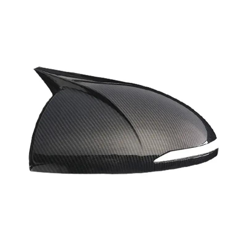 Carbon Fiber Side Wing Mirror Rearview Mirror Cover Shell Cap Housing Replace for Hyundai Sonata DN8