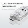 2/4PCS Car Door Warning Strobe Light USB LED Ambient Light Wireless Foot Light Mini Decoration Environment Light Atmosphere Lamp