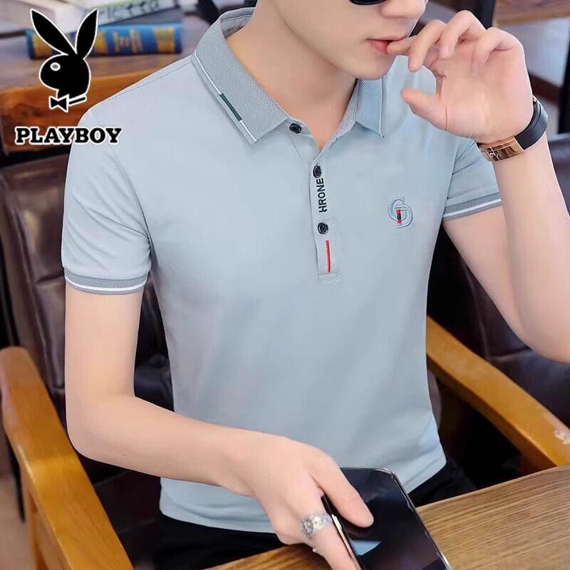 PLAYBOY Мужская рубашка-поло business casual с коротким рукавом