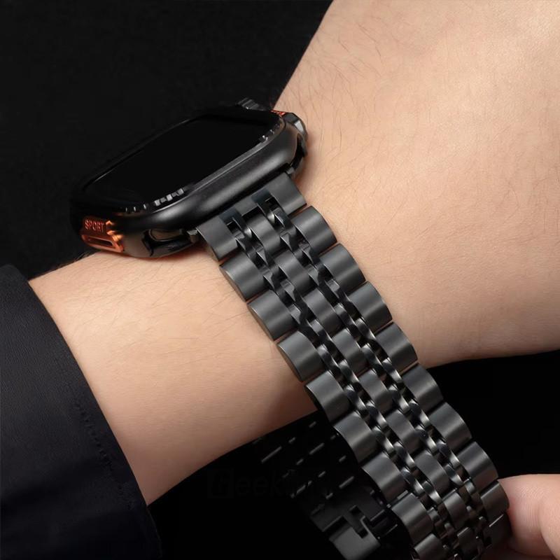 Металлический ремешок + Металлический корпус для Apple Watch Series 11 46 мм 42 мм Ultra 3/2/1 49 мм 45 мм 44 мм Ремешок для Series 11 10 9 8 7 6 5 SE2 SE3 4