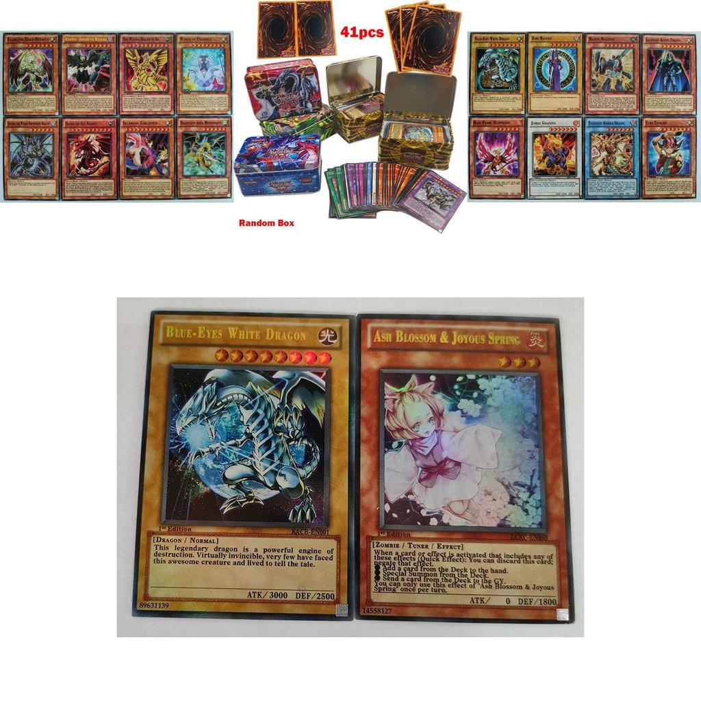 Изысканная Железная Коробка 41 шт. Игровые Карты Yugioh Для Детей и Коллекционеров