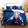 Game Genshin Impact Kamisato Ayaka Bedding Set Duvet Cover Bed Set Quilt Cover Pillowcase Comforter King Queen Size Boys Adult