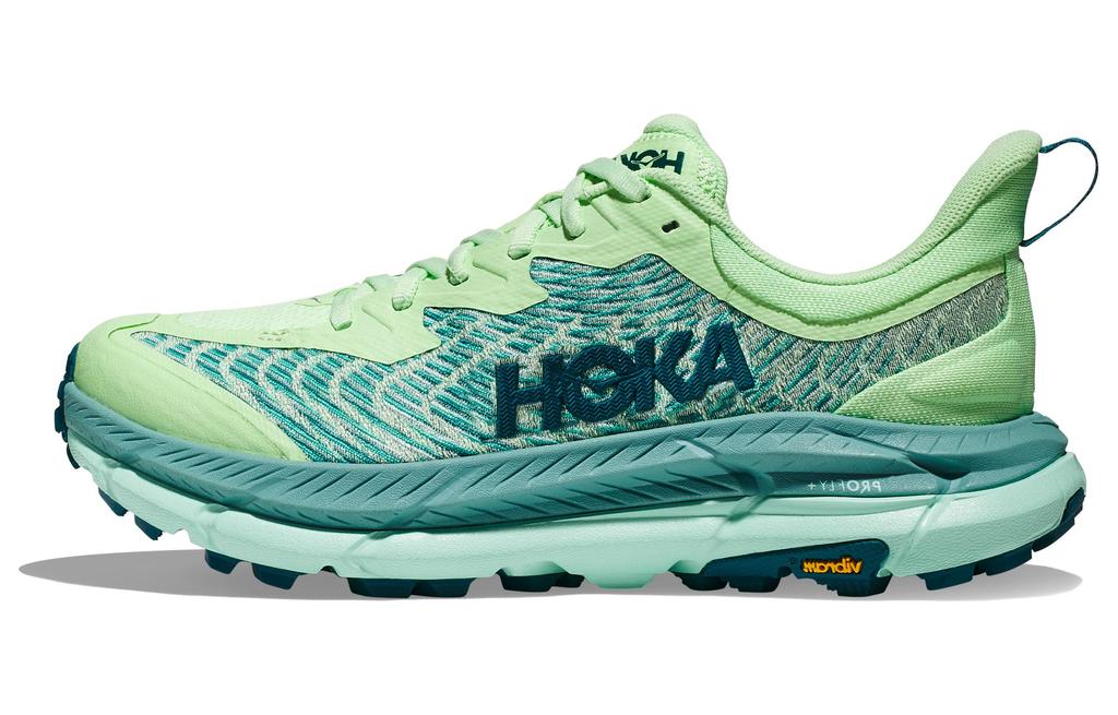 HOKA One One Mafate Speed 4 Lime Glow Ocean Mist Женские 1131056-LGOM