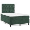 3143196 vidaXL Divan Bed and Mattress Dark Green 120x200cm Velvet