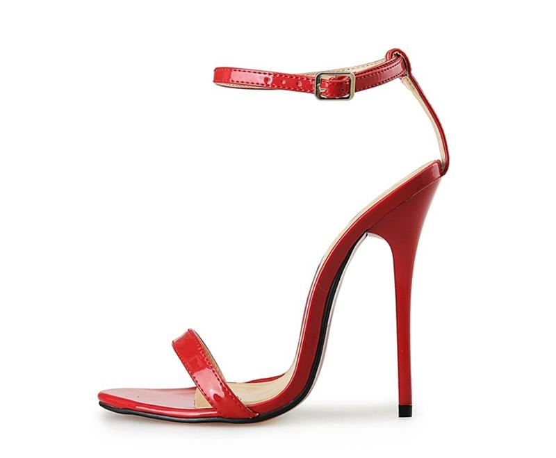 Модные летние сандалии для женщин с ремешками на щиколотке на высоком каблуке шлепанцы черного, красного и белого цвета для вечеринок, свадеб, стриптиза, танцевальная обувь, размер плюс 48, бренд