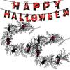 Halloween Artificial Tree Branches Decorative Hangings Ornament Simulated Rose Decoration Plastics Ornament 180cm