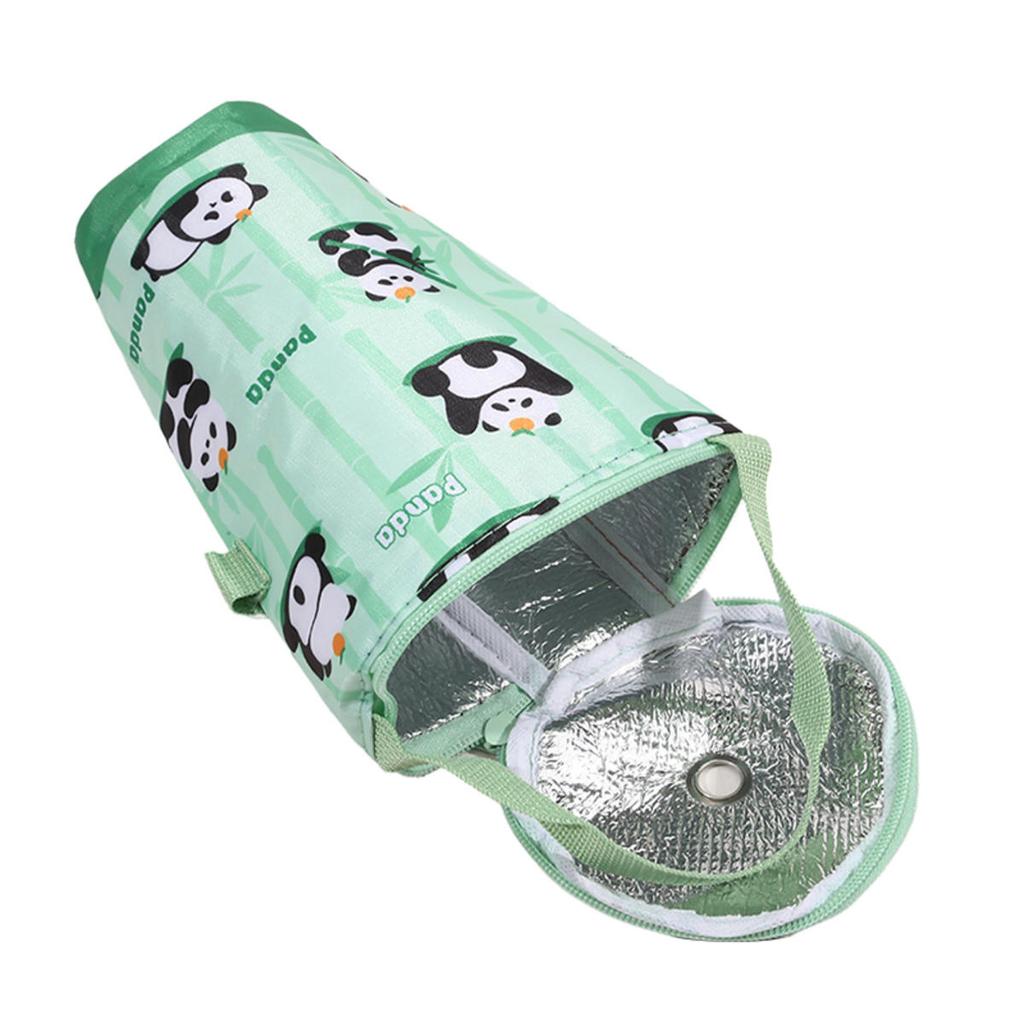 Portable Milk Tea Tote Bag Heat Preservation Bag Carrying Insulated Cup Cover Umbrella Pouch Handbag Camping Drinkware Accessories