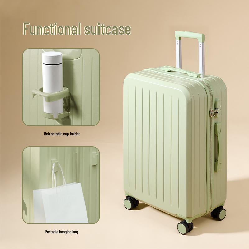 20-Inch Leather Suitcase Trolley - Durable Carry-On Luggage for Men & Women, 24-28 Inch Available