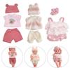 Colorful Baby Reborn Pajamas Polyester Palm Dolls Dress Reborn Dolls Clothes  Reborn Baby Doll Toys