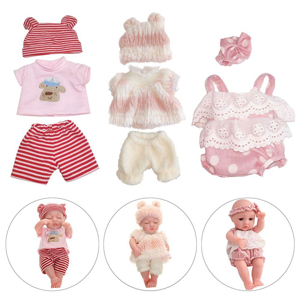 Colorful Baby Reborn Pajamas Polyester Palm Dolls Dress Reborn Dolls Clothes  Reborn Baby Doll Toys