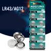 10Pcs AG12 LR43 Button Batteries 1.5V Alkaline Button Coin Battery for Toys Watches And More AG12/SR43W/SR43/386