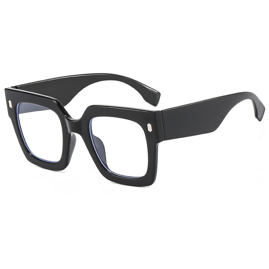 New Anti Blue Light Blocking Glasses Frames Women Retro Oversized Square Eyeglasses Men Gaming Computer Eyewear Optical Frame