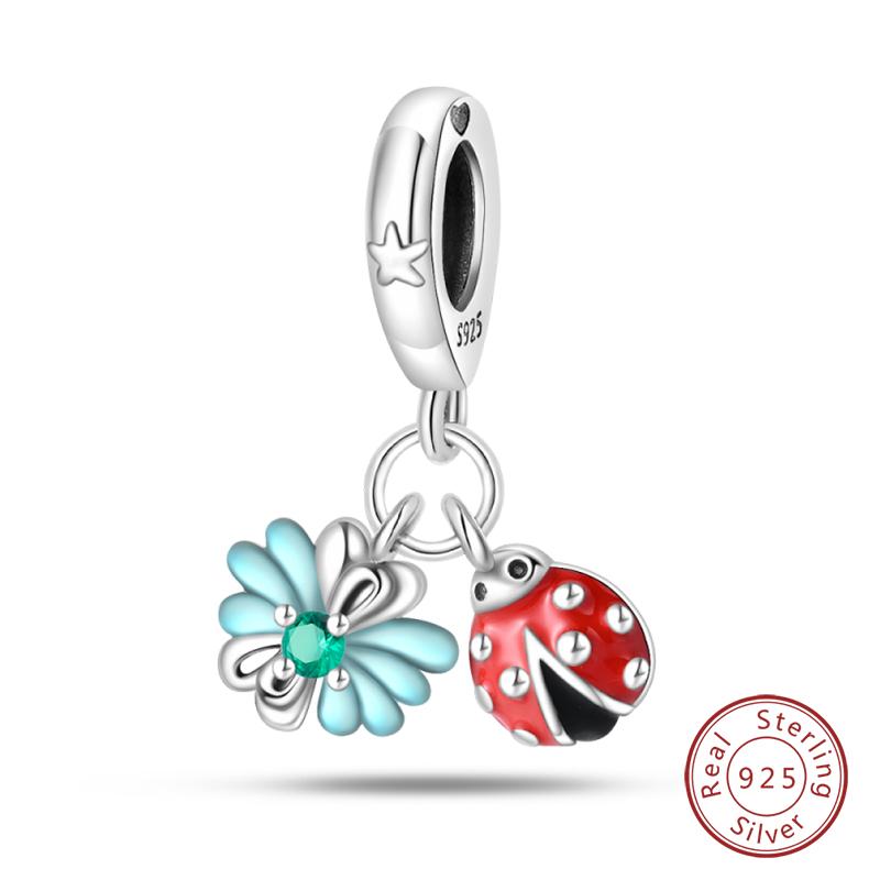 100% Медь Бабочка Фея Мечта Океан Ракушка Жемчужина Русалка Морская Черепаха Подсолнух Шармы Бусины Подходят для Браслетов Qikaola