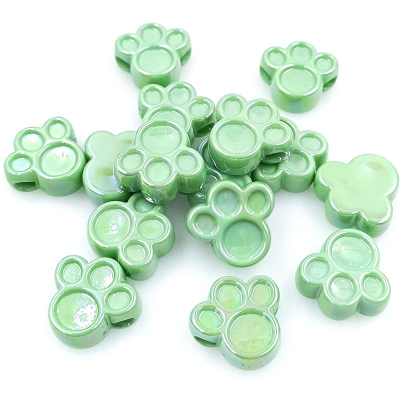 Высокое качество материалов ручной работы ожерелье 5 шт. DIY ювелирные аксессуары браслет кошачья лапа свободные бусины с УФ-покрытием ослепляют