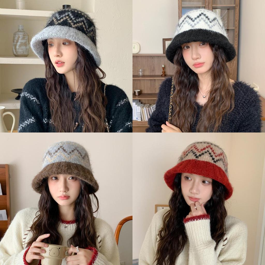 Winter Knit Bucket Hat For Women With Windproof Warmth And Casual Style