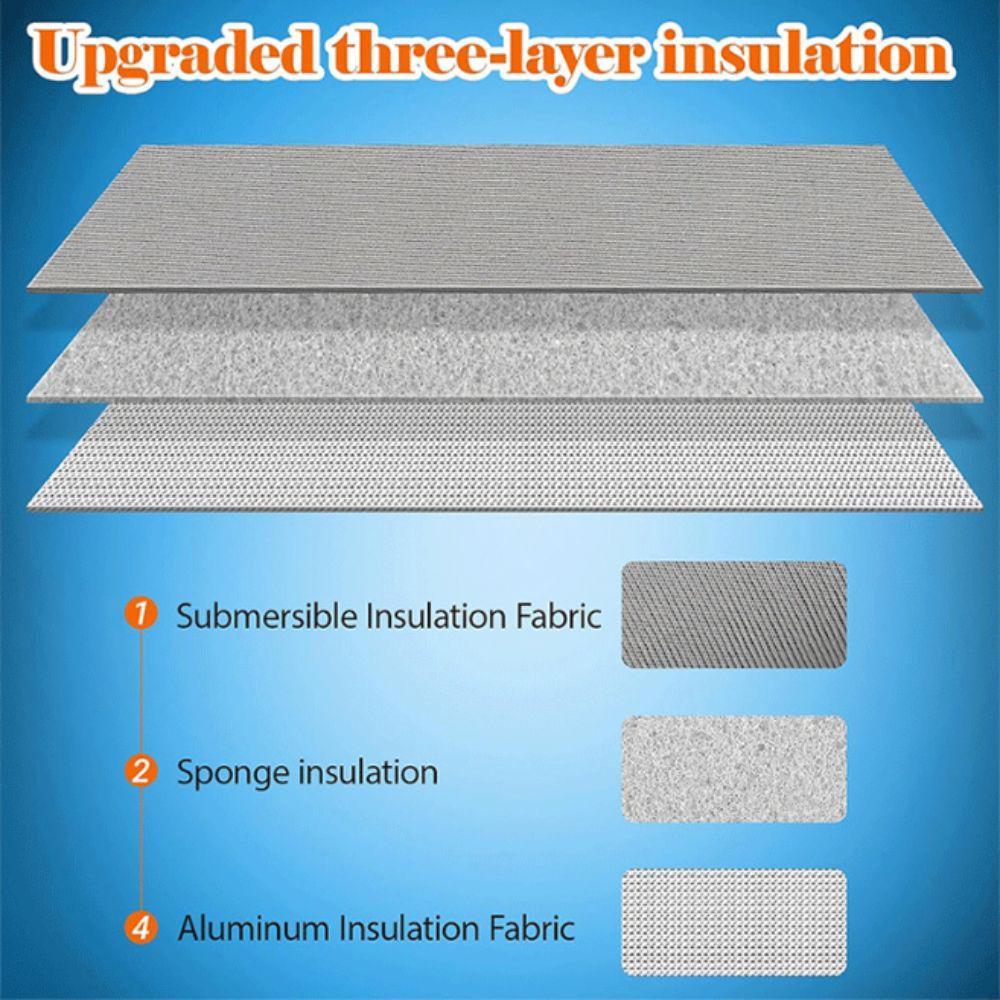 Reusable Insulated Hoses Duct Cover Insulated Air Conditioner Hose Cover  Home Improvement