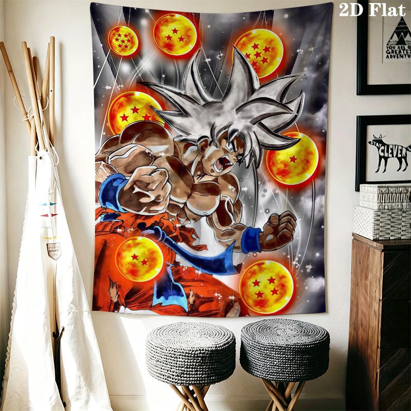 Гобелен на стену Dragon Ball Эстетичный настенный подвес Печатная тканевая простыня Декоративные гобелены Для спальни гостиной Домашний декор