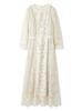 FRAY Cutwork Combination Lace Dress FWFO251506 IVR I.D. Women's