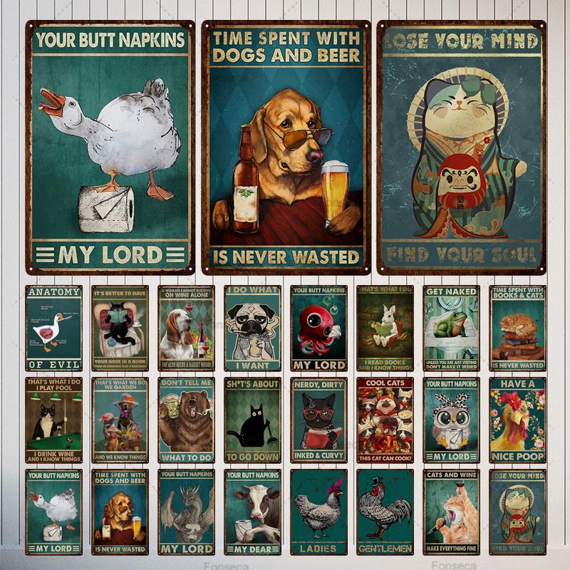 Вдохновляющий знак с изображением животных, металлический знак, винтажная жестяная вывеска, металлический винтажный бар, винтажный Настенный декор, бар, клуб, человек, пещера, металлический постер