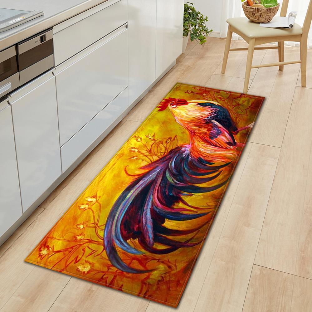 Коврик для пола на кухне, коврик для входа в ванную комнату, декор гостиной, длинный ковер для спальни, коридора, балконной двери, нескользящий коврик для ног