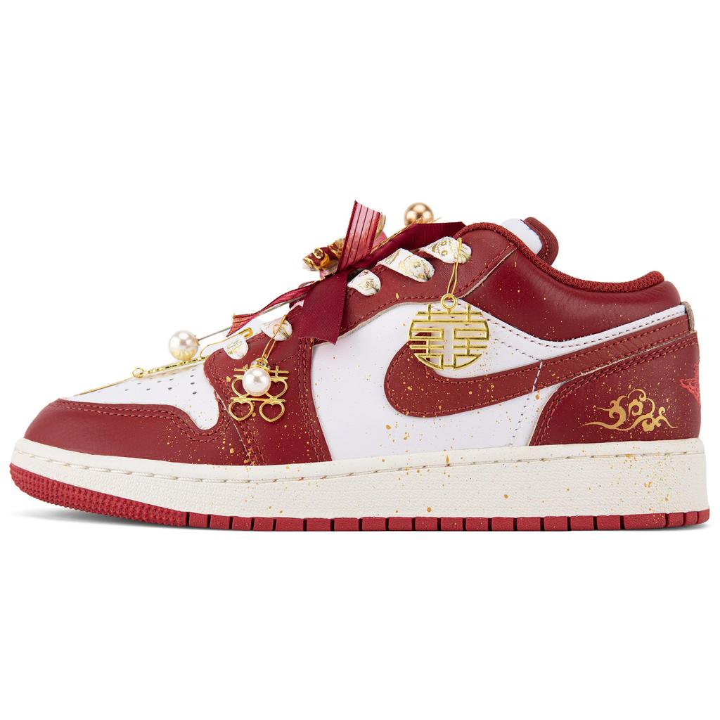 Jordan Air Jordan 1 Low Винтажные Баскетбольные Кроссовки Женские Красные FJ3465-160(Team18-SBOX)