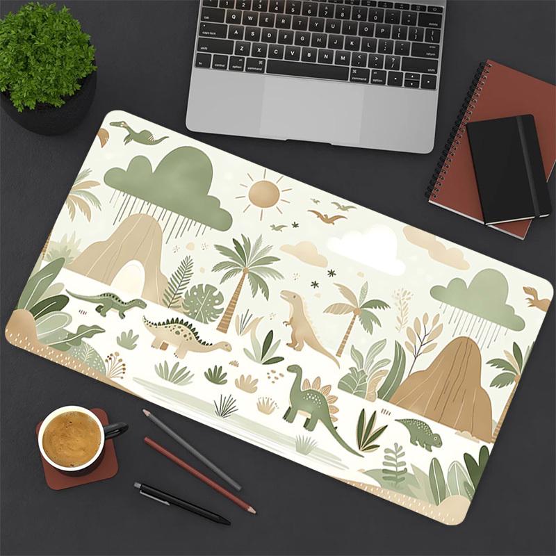 1PC dinosaur, jungle Oversized Mouse Pad - Non-Slip Rubber Base Perfect for Office School Esports Home Decor Desk Mat 234A