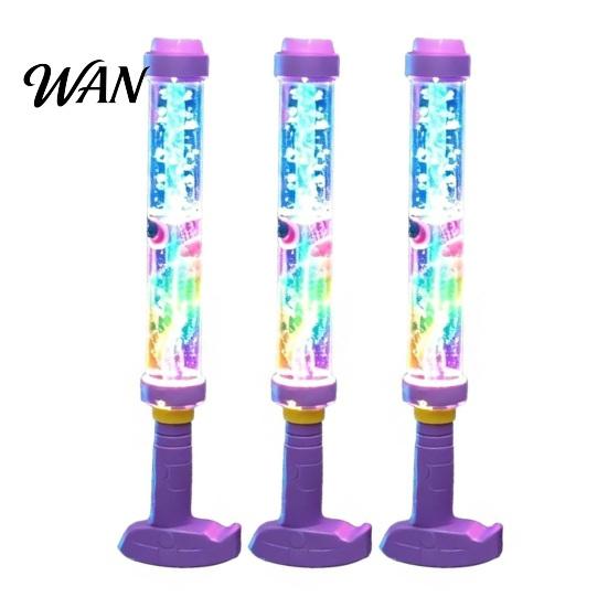 Durable Water Toy Glowing Rainbow LED Sprayer Toy, Kids Safe Summer Light Up Non-leak Sprayer, Illuminate Night Sprinkler for Pool Party Backyard