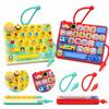 Pressable Keys Stress Relief Decompression Toy 26-key Keyboard Toy Keyboard Keychain  Bag Ornament