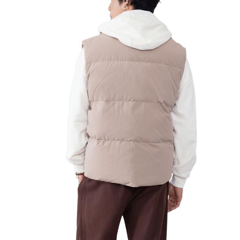 Men's Converse Down Vests Unisex Light Pink Stand Collar Moderate Other