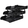 G-MODELL Letter Case, Document Case, File Rack, A4, 3 Tiers (Black)