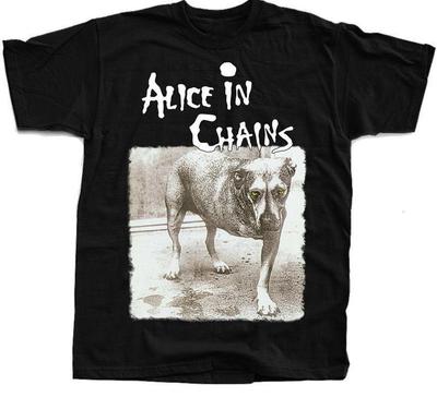 Футболка мужская Alice In Chains Черная Хлопок Все Размеры S-345XL - Бесплатная Доставка Унисекс Футболка