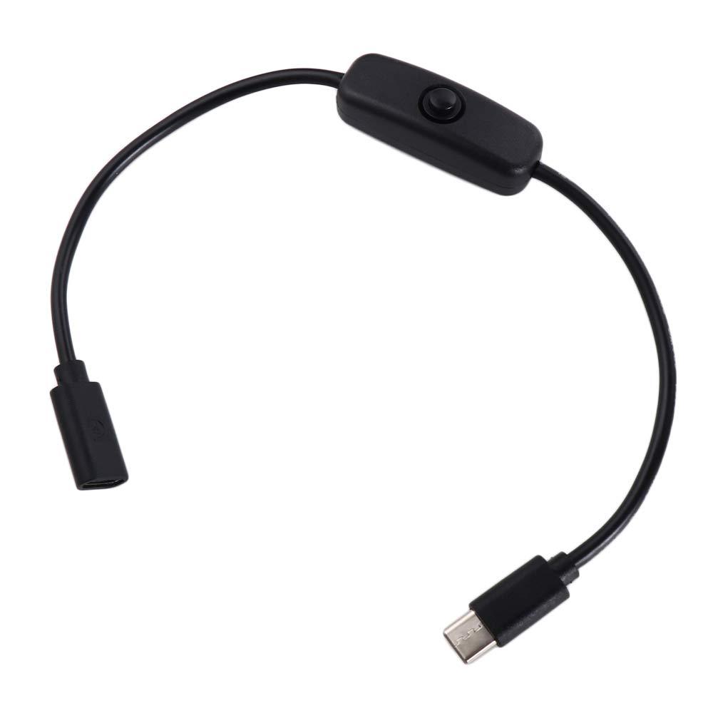 USB-C Male to Female for Raspberry Pi 4 Power Line Power Cord Type C Cable Type C Power Supply