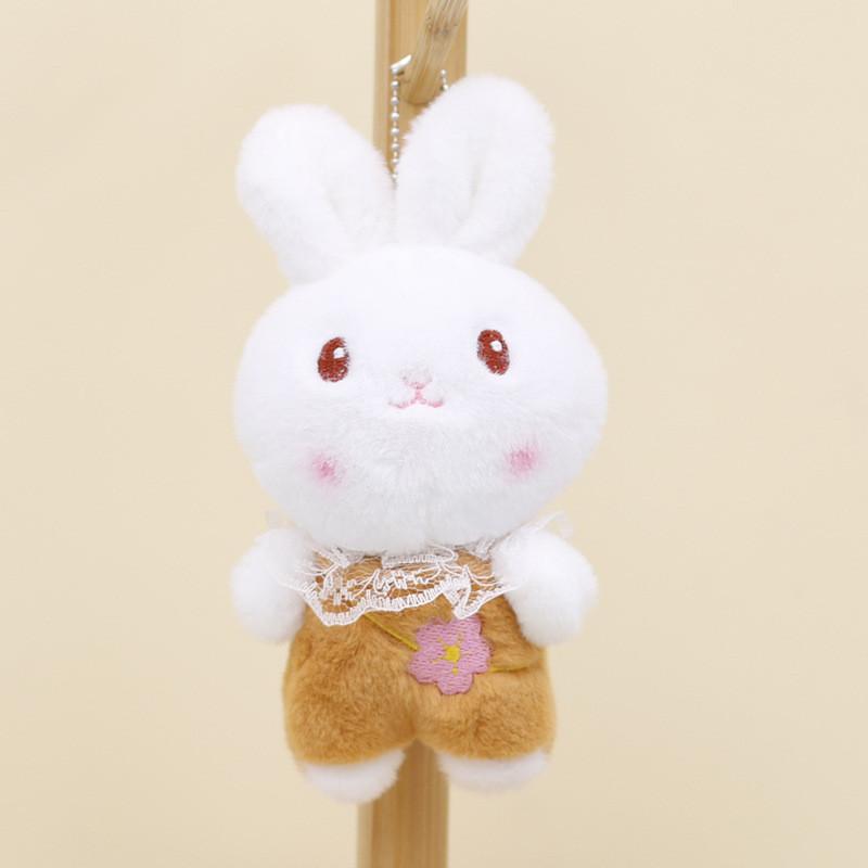 Adorable Plush Bunny Keychain Stuffed Toy 4 Inch Wedding Toss Doll Wholesale