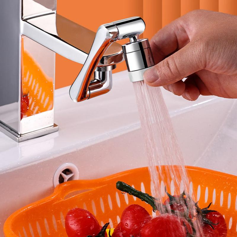 Универсальный поворотный роботизированный рычаг на 1080 °, поворотный удлинитель для смесителя, аэратор, удлинитель для кухонной мойки