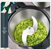 Электрическая мясорубка большой емкости 10 л/6 л и измельчитель овощей из нержавеющей стали для начинки пельменей, чили, чесночной пасты и функций пюрирования.