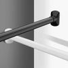 Многоцелевая регулируемая штанга для штор, усиленная, без сверления, выдвижная, из нержавеющей стали, выдвижная штанга для одежды, для душа