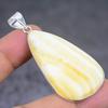 Natural Calcite Agate Gemstone 925 Sterling Silver Jewelry Pendant 2.21" P1k03
