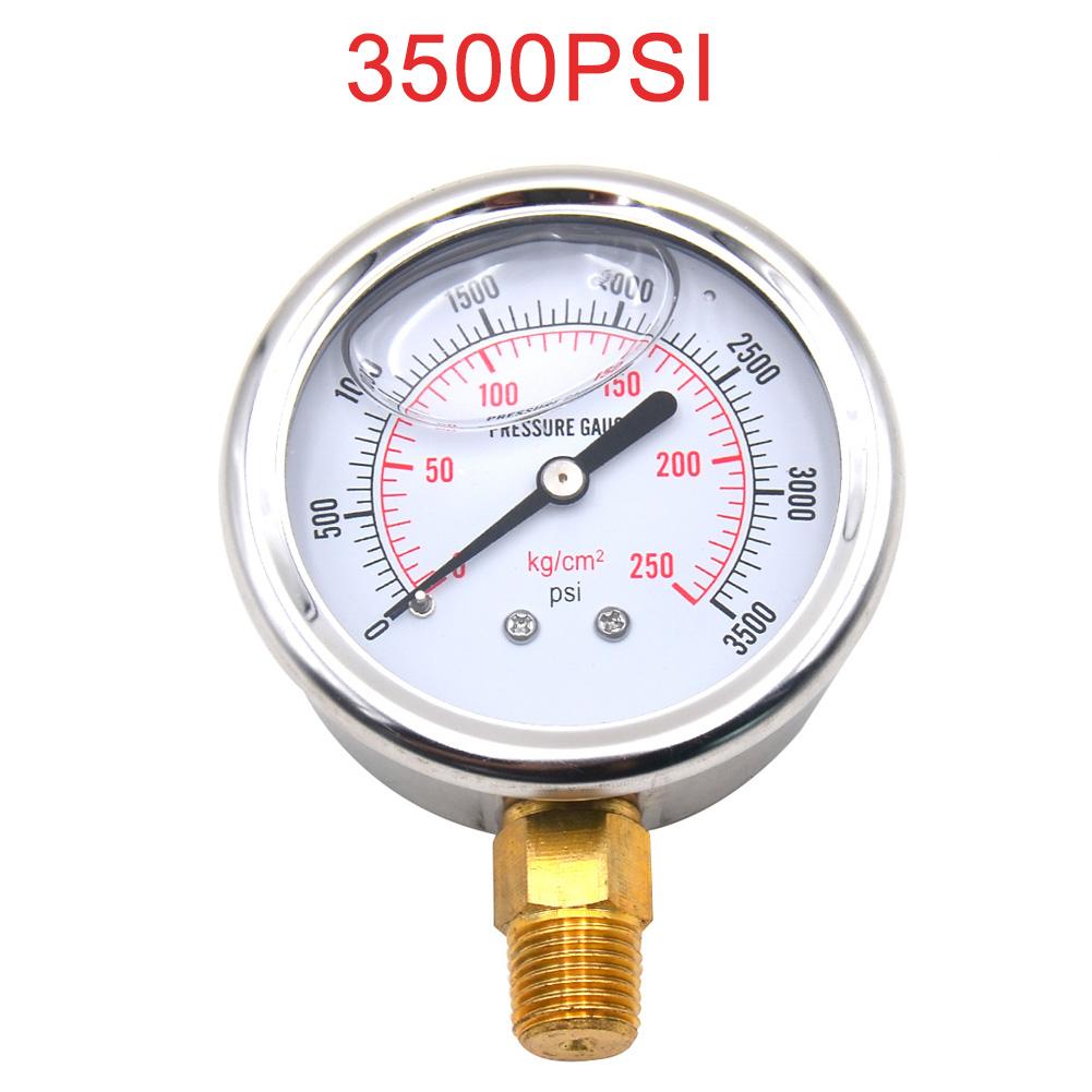 Манометр 3500/200 PSI Циферблат Цифровой Манометр Давления 0-14 Бар Вакуумный Манометр 3/4 NPT для Водяного Насоса Воздуха Газа Воды Топлива Жидкости
