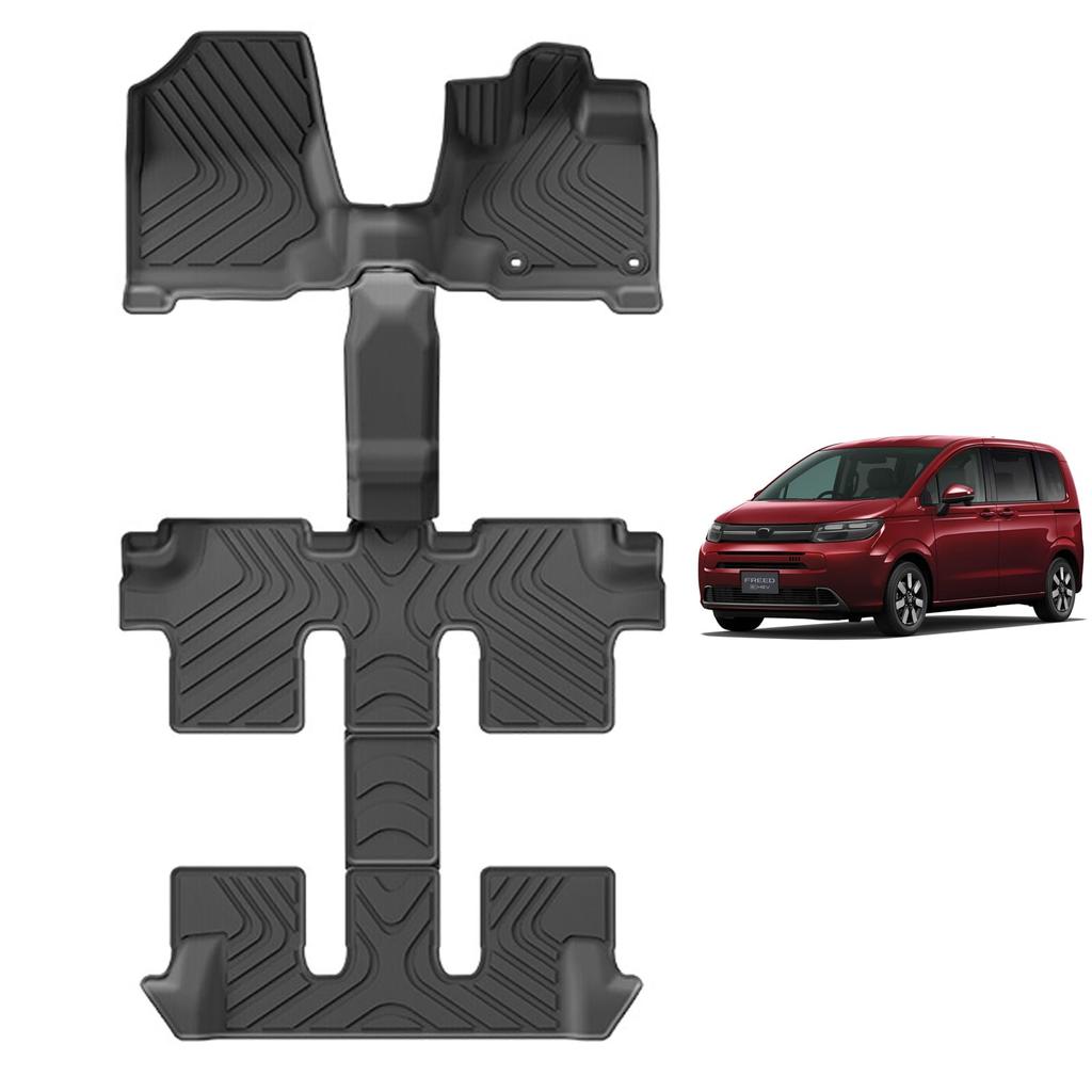 Honda Новая модель Freed GT Series Hybrid Напольный коврик 3D 3D Водонепроницаемый коврик Материал TPE Водонепроницаемый Характеристики Устойчив к пятнам Разработан для автомобиля