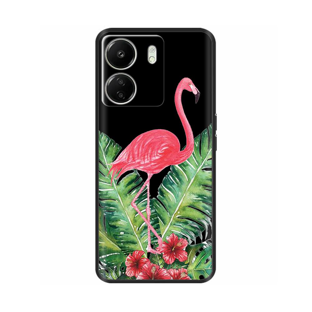 Чехол для Xiaomi Poco C65 Милый Роскошный Расписной Задний Чехол Мягкий Черный Силиконовый Чехол для Телефона Для Xiaomi Poco C65 PocoC65 Fundas Бампер