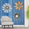 3D Metal Flower Wall Decor Weather Resistant Heavy Duty Iron Flower Wall Art Flower Decor Living Room Bedroom Indoor Outdoor Home Supplies