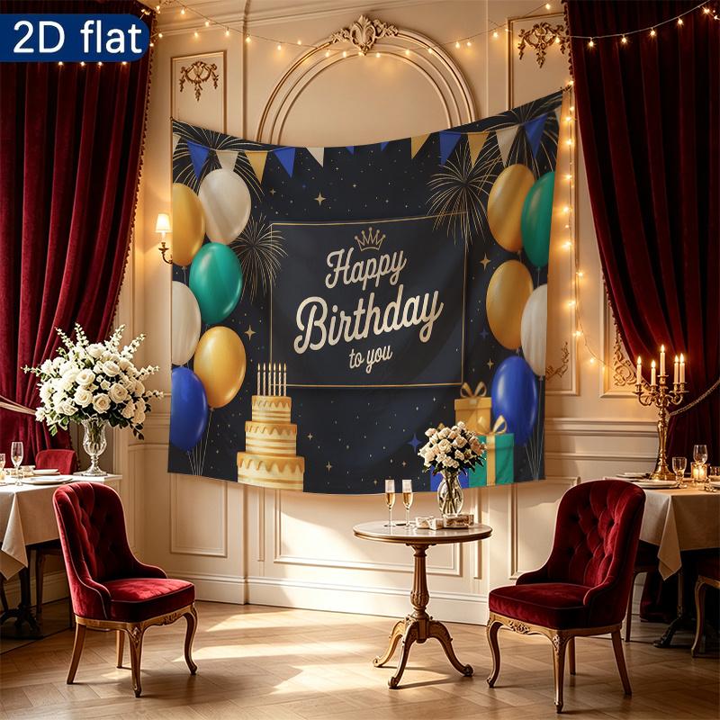 Party Backdrop Happy Birthday Birthday Balloon Photo Booth Background Front Door Decor