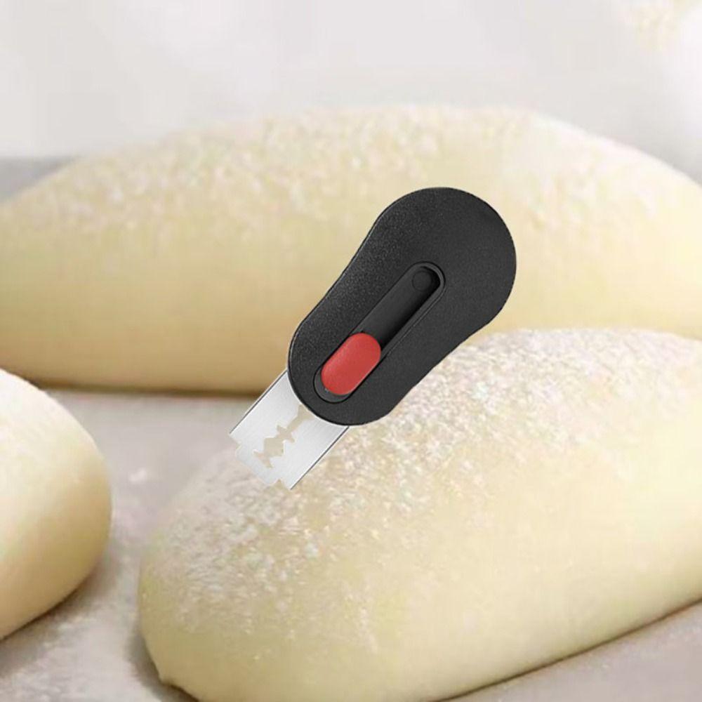 2 шт. Набор лезвий для надрезов хлеба с выдвижным лезвием, магнитная бритва для закваски, нож для теста, кухня