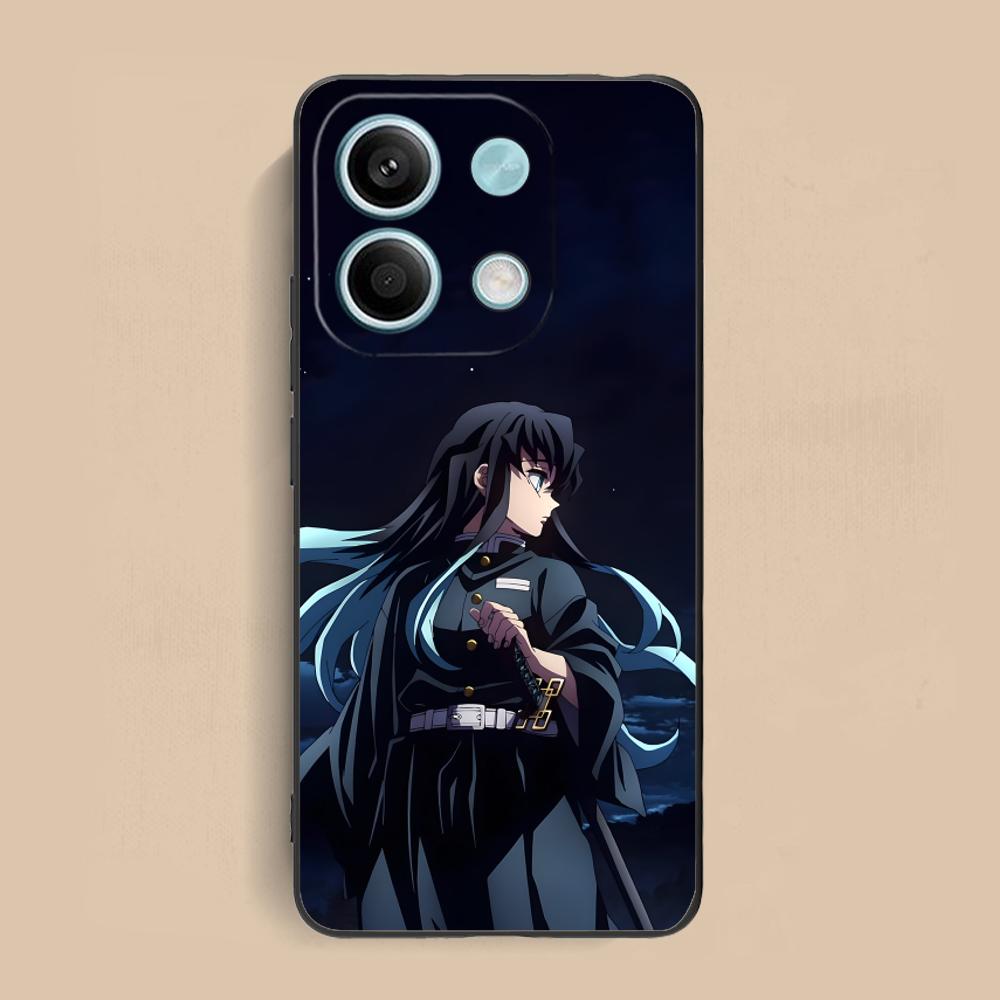 Demon Slayer Muichiro Phone Case for Xiaomi Redmi Note 14 13 12 11 A5 3 2 1 Pro Plus 4G 5G Colour Protective Pretty Luxury Cover